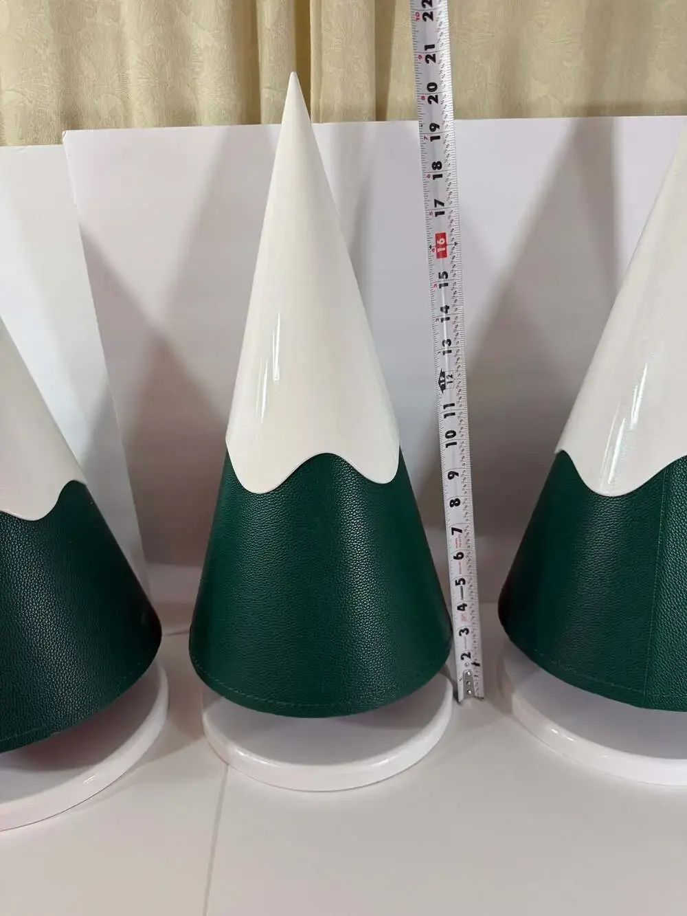 Decorative Faux Leather Christmas Trees, Storefront or Window Decor